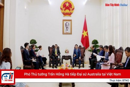 Phó Thủ tướng Trần Hồng Hà tiếp Đại sứ Australia tại Việt Nam