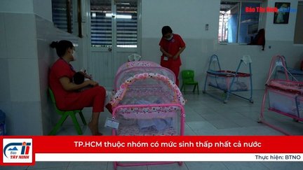 TP.HCM thuộc nhóm có mức sinh thấp nhất cả nước