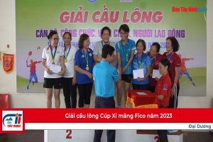 Giải cầu lông Cúp Xi măng Fico năm 2023