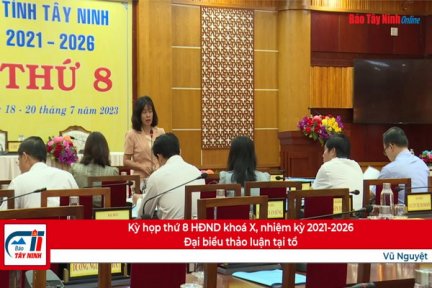 Kỳ họp thứ 8 HĐND khoá X, nhiệm kỳ 2021-2026: Đại biểu thảo luận tại tổ