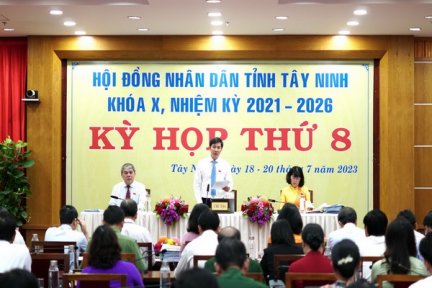 Bế mạc kỳ họp thứ 8 HĐND tỉnh khoá X, nhiệm kỳ 2021-2026