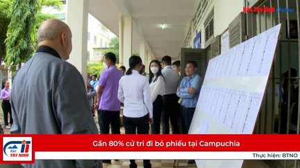 Gần 80% cử tri đi bỏ phiếu tại Campuchia