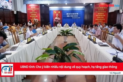 UBND tỉnh: Cho ý kiến nhiều nội dung về quy hoạch, hạ tầng giao thông