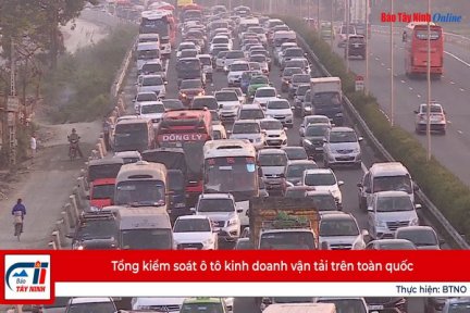 Tổng kiểm soát ô tô kinh doanh vận tải trên toàn quốc