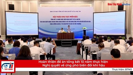 Hoàn thiện đề án tổng kết 10 năm thực hiện Nghị quyết về ứng phó biến đổi khí hậu