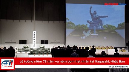 Lễ tưởng niệm 78 năm vụ ném bom hạt nhân tại Nagasaki, Nhật Bản