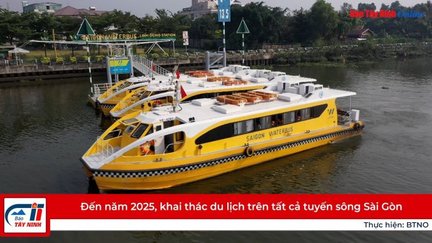 Đến năm 2025, khai thác du lịch trên tất cả tuyến sông Sài Gòn