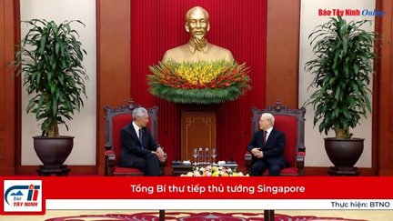 Tổng Bí thư tiếp thủ tướng Singapore