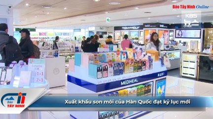 Xuất khẩu son môi của Hàn Quốc đạt kỷ lục mới