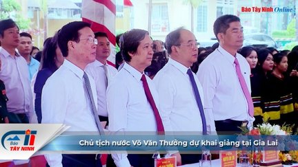 Chủ tịch nước Võ Văn Thưởng dự khai giảng tại Gia Lai