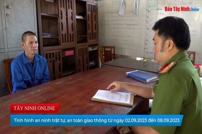 Tình hình an ninh trật tự, an toàn giao thông từ ngày 02.9.2023 đến 08.9.2023