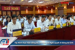 Tây Ninh thực hiện đồng bộ, có hiệu quả Nghị quyết XI Đảng bộ tỉnh