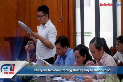 Cần quan tâm đầu tư trang thiết bị truyền thanh cơ sở