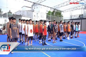 Tây Ninh tổ chức giải vô địch bóng rổ tỉnh năm 2023