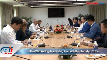 Phó Thủ tướng Trần Hồng Hà hội kiến lãnh đạo Cuba