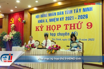 Khai mạc kỳ họp thứ 9 HĐND tỉnh