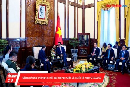 Điểm những thông tin nổi bật trong nước và quốc tế ngày 21.9.2023