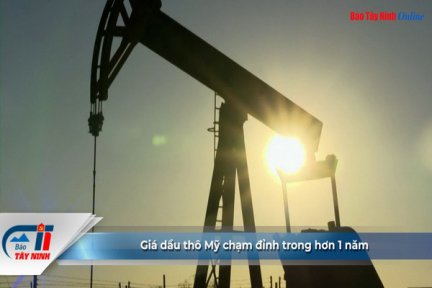 Giá dầu thô Mỹ chạm đỉnh trong hơn 1 năm