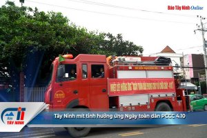Tây Ninh mít tinh hưởng ứng “Ngày toàn dân PCCC” 4.10