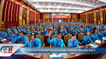 Phiên thứ nhất Đại hội Công đoàn tỉnh Tây Ninh lần thứ X