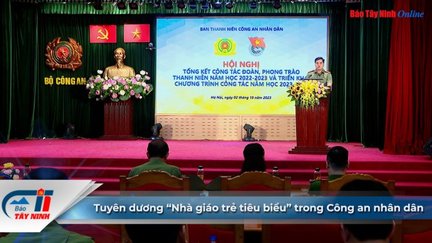 Tuyên dương “Nhà giáo trẻ tiêu biểu” trong Công an nhân dân