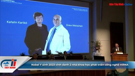 Nobel Y sinh 2023 vinh danh 2 nhà khoa học phát triển công nghệ mRNA