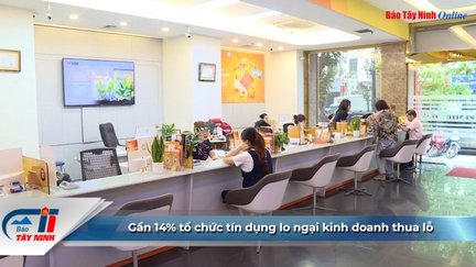 Gần 14% tổ chức tín dụng lo ngại kinh doanh thua lỗ