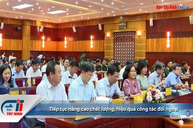 Tiếp tục nâng cao chất lượng, hiệu quả công tác đối ngoại