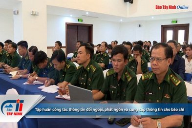 Tập huấn công tác thông tin đối ngoại, phát ngôn và cung cấp thông tin cho báo chí