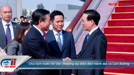 Chủ tịch nước Võ Văn Thưởng dự diễn đàn Vành đai và Con đường