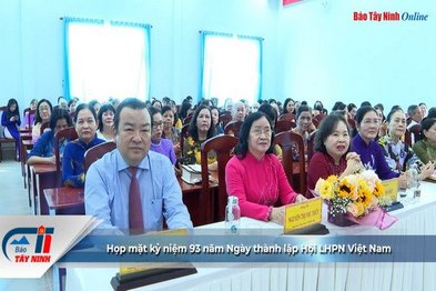 Họp mặt kỷ niệm 93 năm Ngày thành lập Hội LHPN Việt Nam