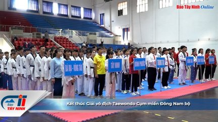 Kết thúc Giải vô địch Taewondo Cụm miền Đông Nam bộ