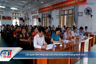 Cần quan tâm nâng cấp, sửa chữa công viên Dương Minh Châu