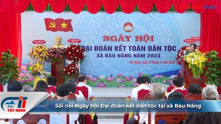 Sôi nổi Ngày hội Đại đoàn kết dân tộc tại xã Bàu Năng