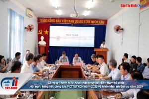 Công ty TNHH MTV Khai thác thuỷ lợi Miền Nam tổ chức Hội nghị tổng kết công tác PCTT&TKCN năm 2023 và triển khai nhiệm vụ năm 2024