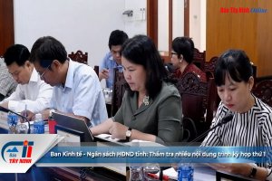 Ban Kinh tế - Ngân sách HĐND tỉnh: Thẩm tra nhiều nội dung trình kỳ họp thứ 10