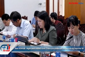Ban Kinh tế - Ngân sách HĐND tỉnh: Thẩm tra nhiều nội dung trình kỳ họp thứ 10