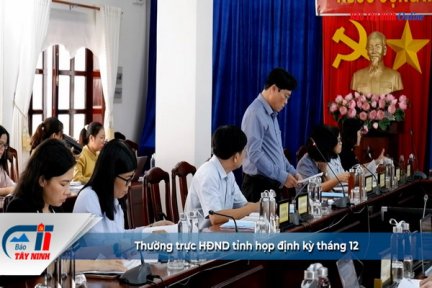 Thường trực HĐND tỉnh họp định kỳ tháng 12