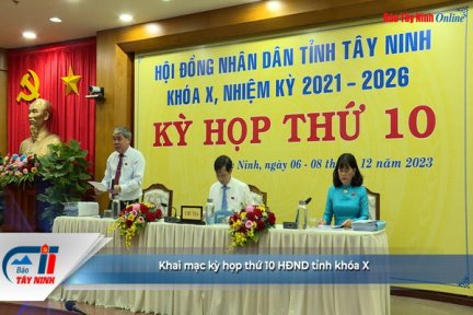 Khai mạc kỳ họp thứ 10 HĐND tỉnh khóa X