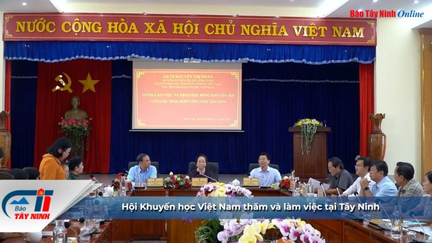 Hội Khuyến học Việt Nam thăm và làm việc tại Tây Ninh