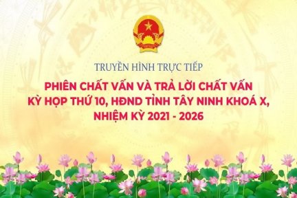 Phiên chất vấn và trả lời chất vấn kỳ họp thứ 10, HĐND tỉnh Tây Ninh khóa X, nhiệm kỳ 2021-2026