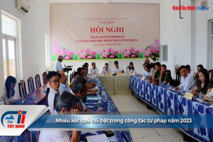 Nhiều kết quả nổi bật trong công tác tư pháp năm 2023