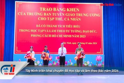 Tây Ninh triển khai chuyên đề Học tập và làm theo Bác năm 2024