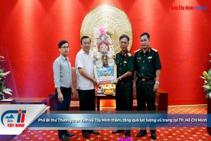 Phó Bí thư Thường trực Tỉnh uỷ Tây Ninh thăm, tặng quà lực lượng vũ trang tại TP. Hồ Chí Minh