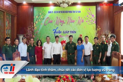 Lãnh đạo tỉnh thăm, chúc tết các đơn vị lực lượng vũ trang