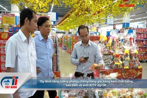 Tây Ninh tăng cường phòng, chống hàng giả, hàng kém chất lượng, bảo đảm vệ sinh ATTP dịp tết