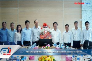Phó Chủ tịch UBND tỉnh Dương Văn Thắng thăm các đơn vị trực tết