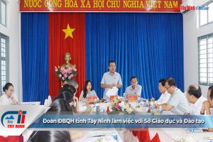Đoàn ĐBQH tỉnh Tây Ninh làm việc với Sở Giáo dục và Đào tạo