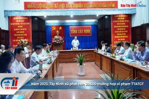 Năm 2023, Tây Ninh xử phạt hơn 29.500 trường hợp vi phạm TTATGT