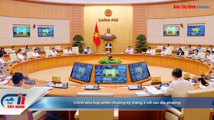 Chính phủ họp phiên thường kỳ tháng 3 với các địa phương